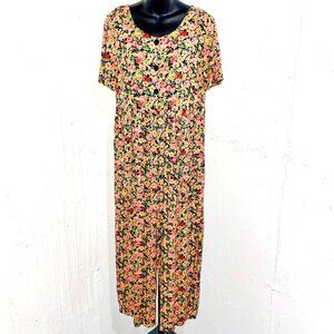 Vintage Avocado Brand Fall Floral Romper Size 13/14